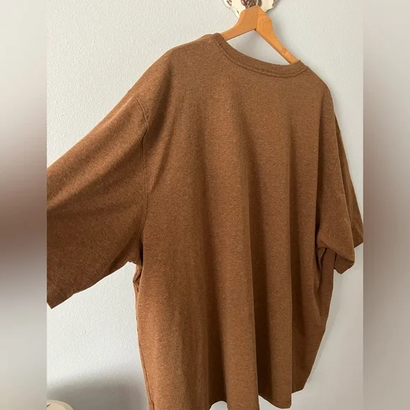 Carhartt Loose Fit Heavyweight Short-Sleeve Pocket T-Shirt  3XL Walnut Brown EUC - Picture 7 of 9